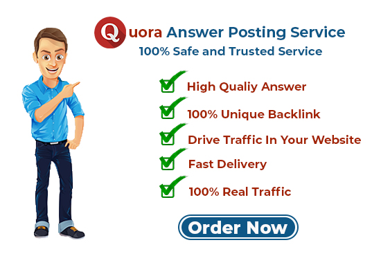 I will provide Guaranteed targeted Traffic with 10 High Quality Quora answers