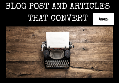 I will write an ORIGINAL articles