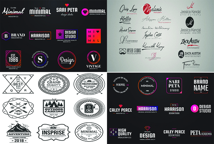 design minimalist and simple logo and graphics