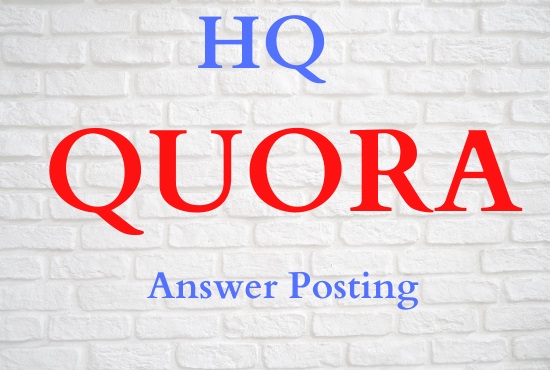 I will Promote 3 High Quality Quora answer with your keyword & URL