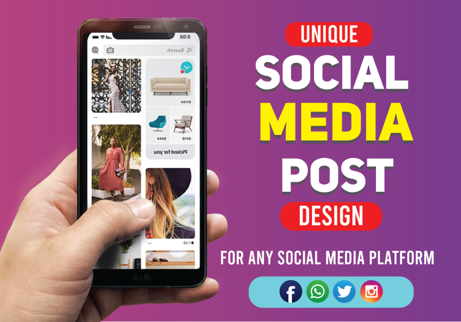 I Will Create any kind of Social Media Post Include Facebook Cover And Post Design
