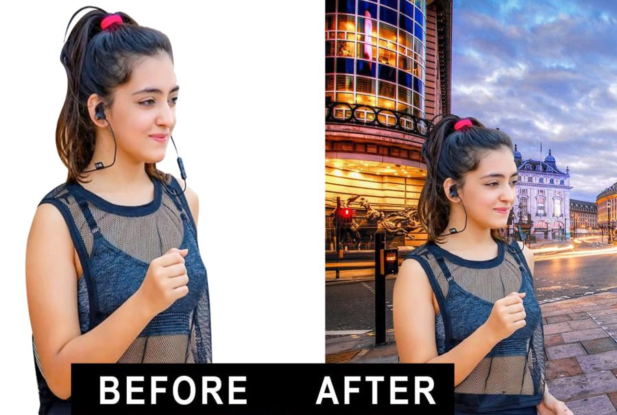 I will completely remove or change the background of the five images