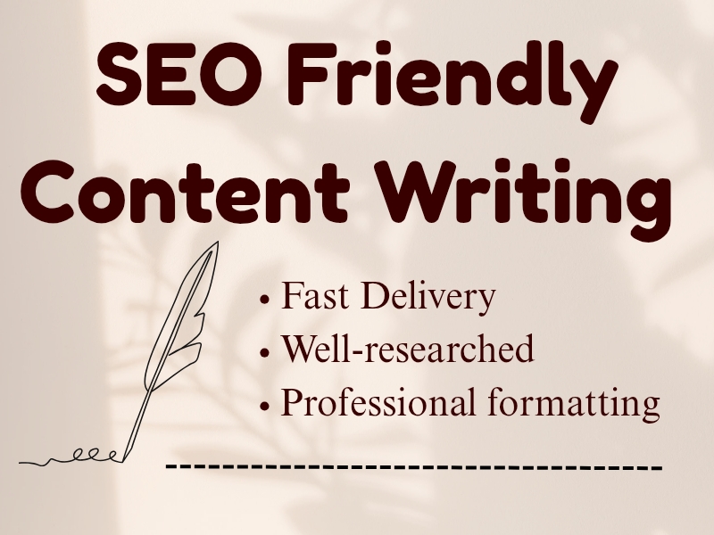 I Will Write High-Quality SEO Content for Your Website.