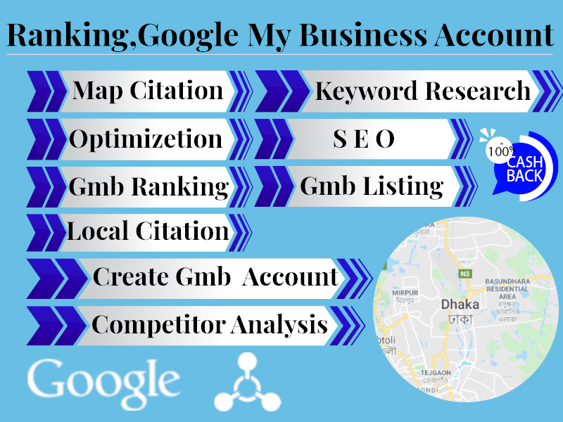 I will do create, optimize, rank and google my business 