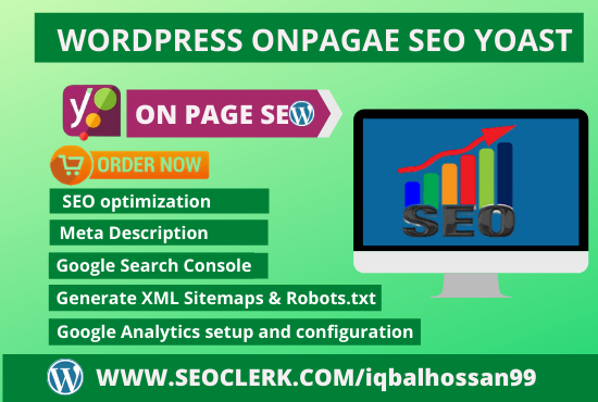 I will optimize WordPress on page SEO with Yoast