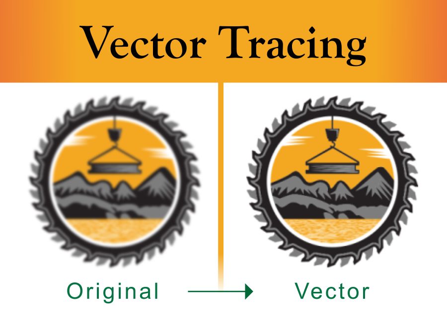 I will do vector tracing of your logo or sketch