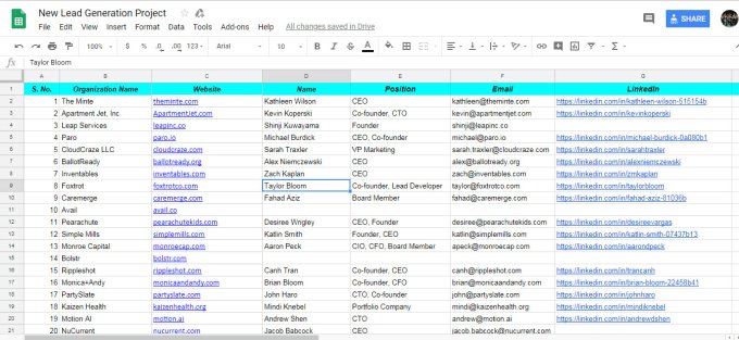 I will do targeted b2b lead generation for you