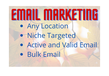I will collect Valid, Niche and Location-Targeted Email list clean and verified