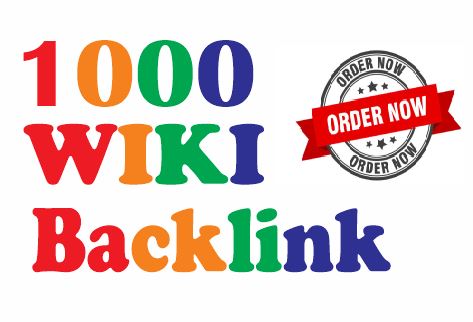 manually 1000 Wiki Backlinks Mix Profiles & Articles