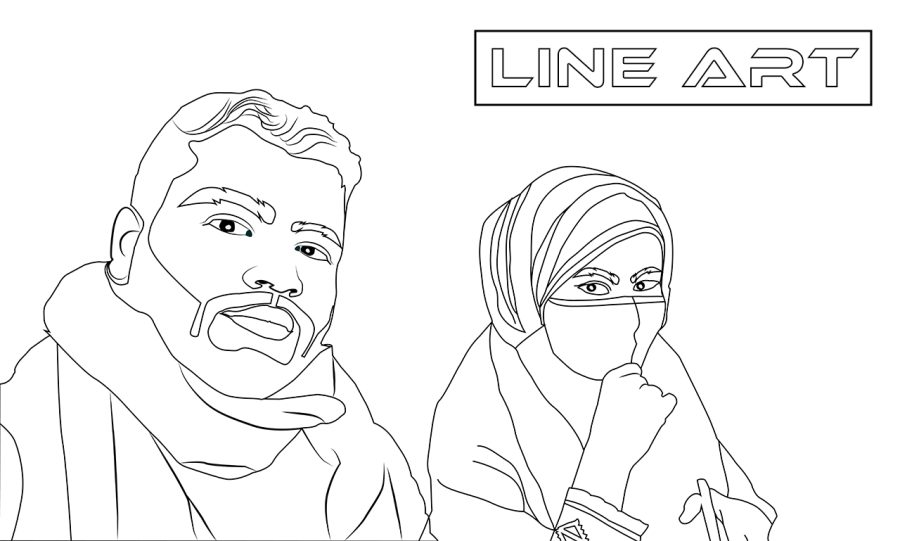 I will create outline drawing, line art, illustration, for product outline drawing illustration One 