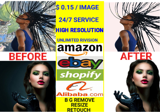 I Will Do Background Removal, retouch, resize 