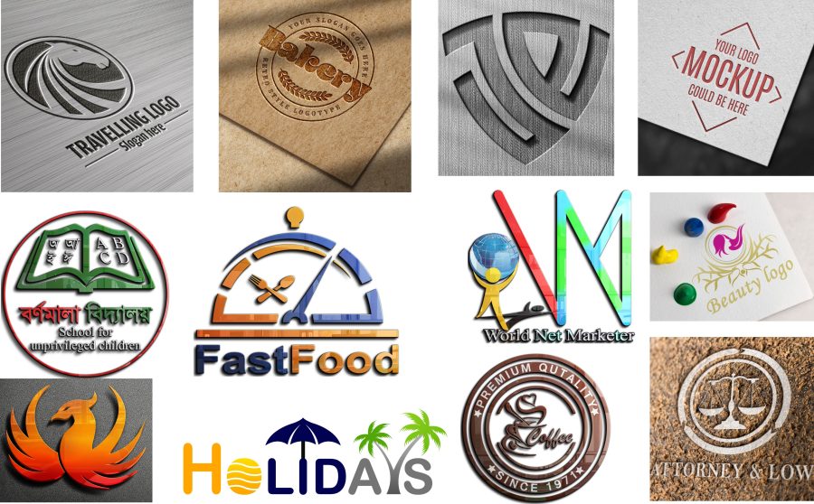 Amazing, Outstanding, Custom Logo Design Concept