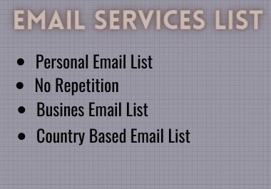 I will provide you 5000 appropriate targeted E-mail list 