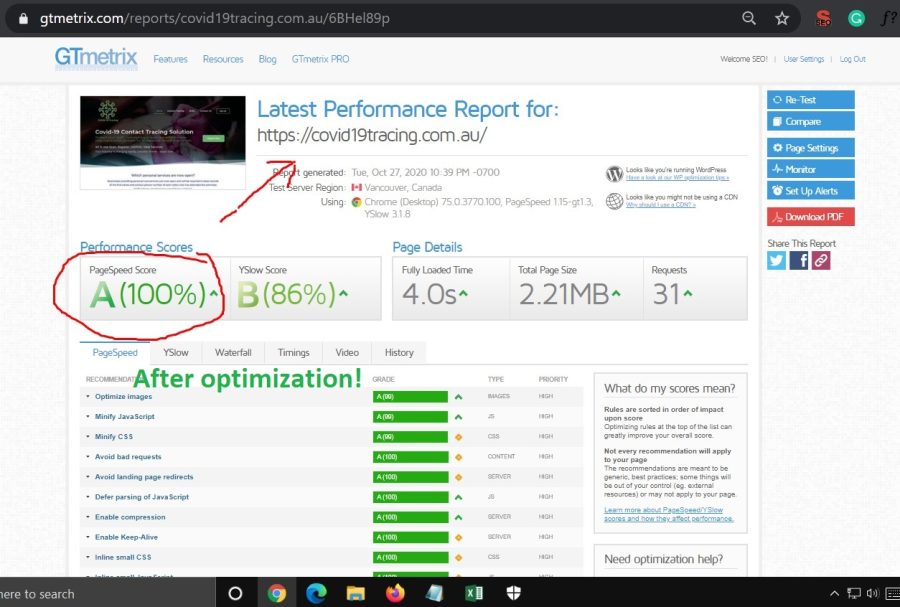 I will do wordpress website speed optimization for google pagespeed and gtmetrix