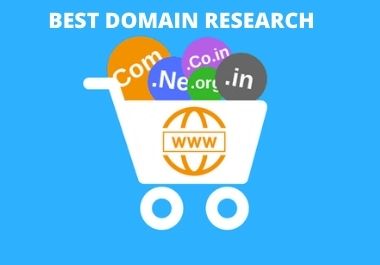 I will do best domain research, business name for you.