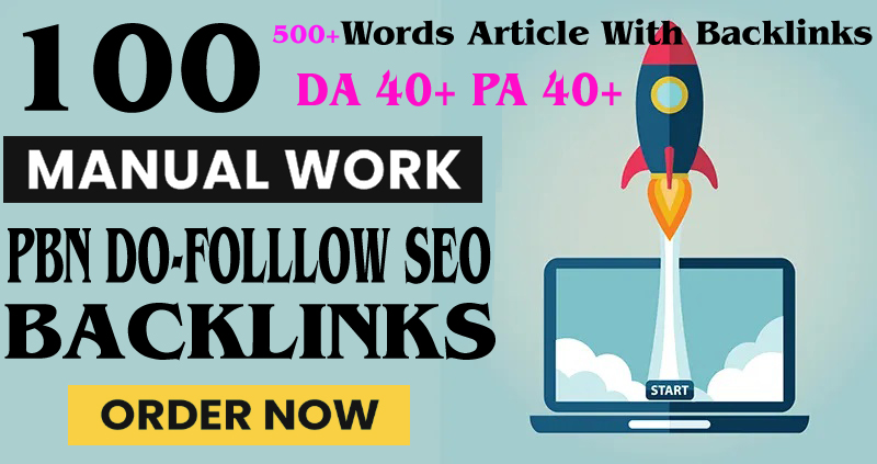 Build 100+parmanent PBN with High DA PA and 100 Dofollow with 100 unique website