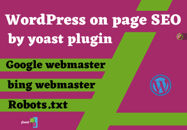 I will provide wordpress on page SEO service using yoast plugin 