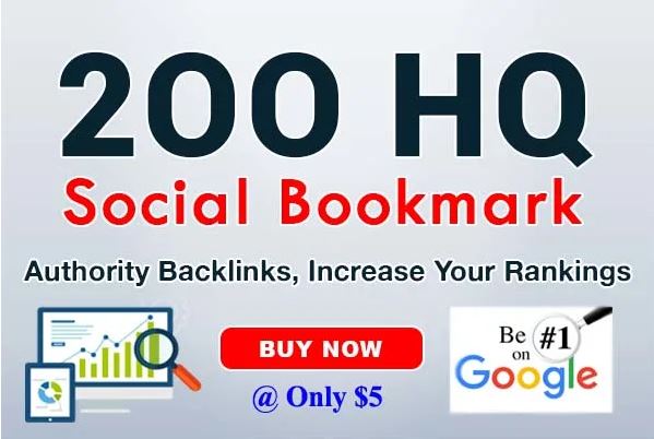Get 200 HQ Social Bookmarks Backlinks for your site, Keyword and YouTube 