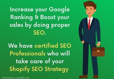 Complete shopify SEO with on page and technical seo for 1st page ranking