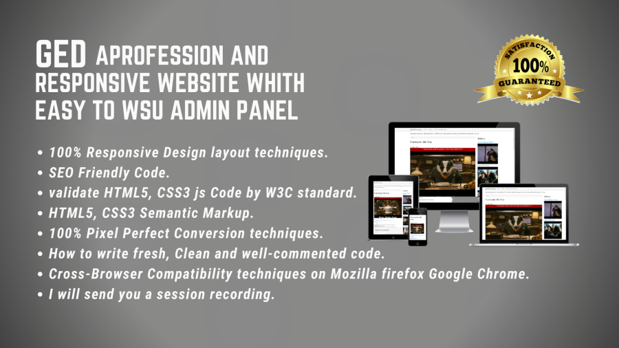I will design professional Responsive landing page with Bootstrap4 for