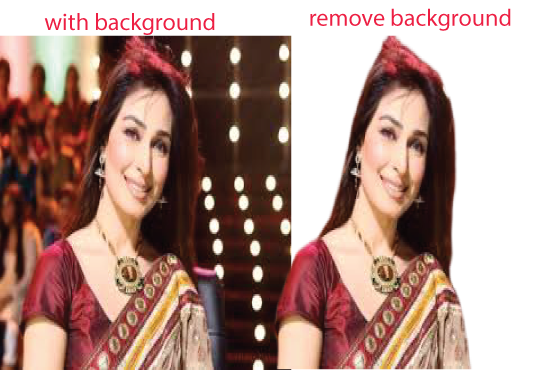 I will cut out and remove background professionally .