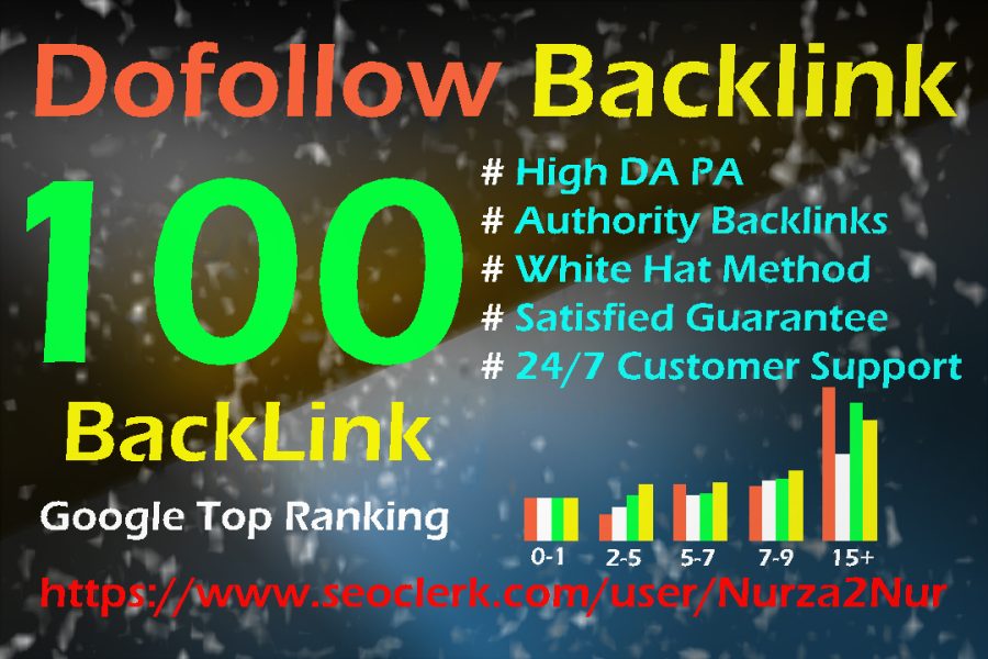 Do 100 Authentic Dofollow Backlink PR5 to PR9 High DA PA for Google Rank Up 