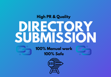 I will do 100 directory submission for given websites manually 