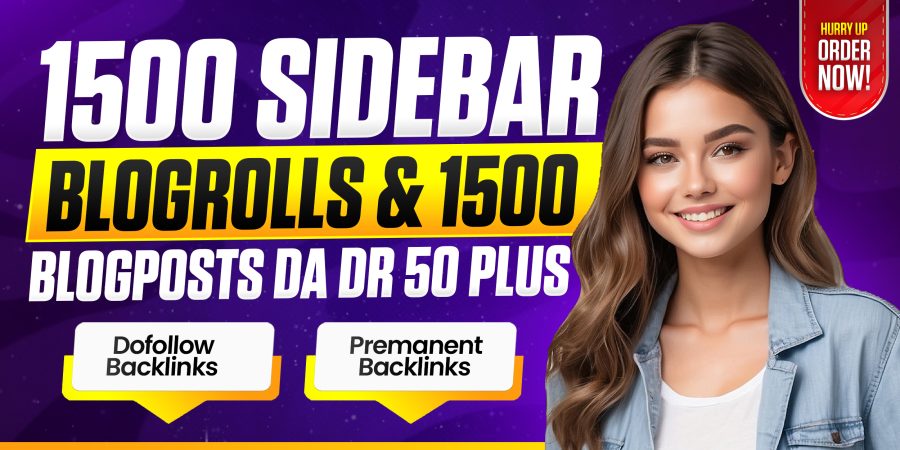 I Will Provide 1500 Blog Posts and 1500 Sidebar Blogroll Backlinks