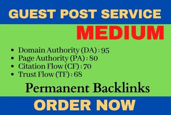 Medium Guest post for ranking domain 