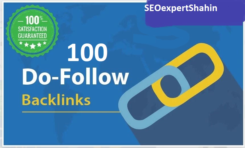 I will do 100 manual high authority dofollow backlinks