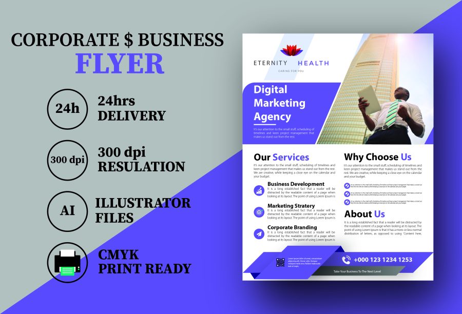 I will design your corporate and business flyer