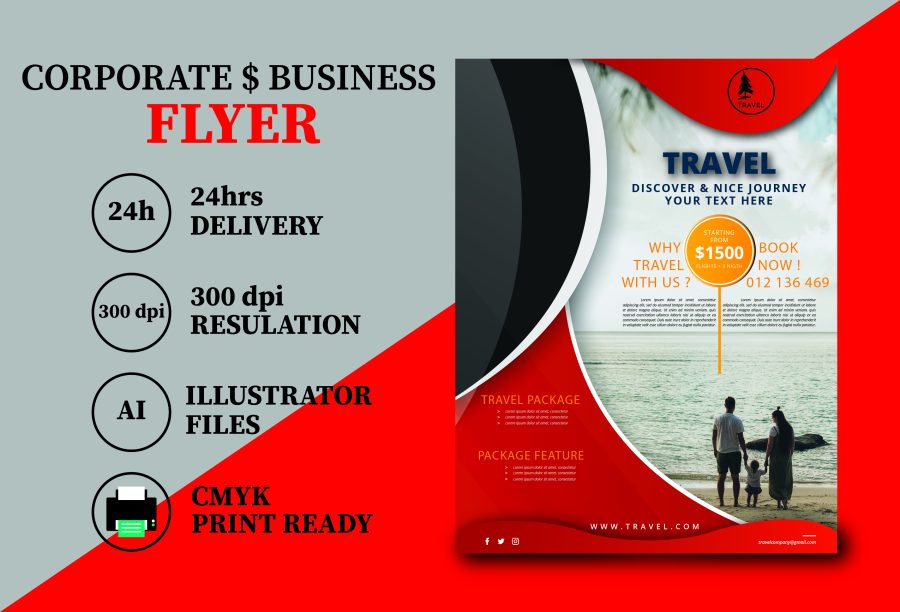 I will design your corporate and business flyer
