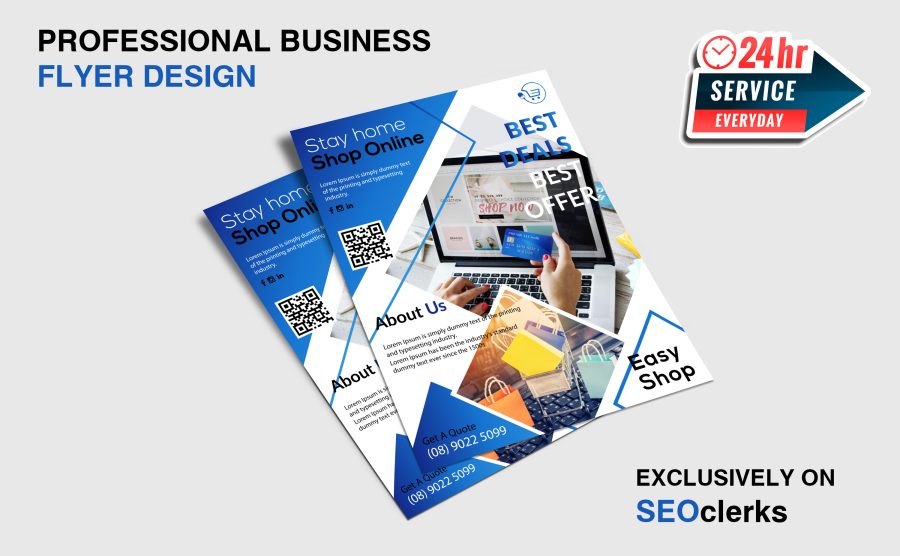 I will do professional, corporate business flyer design