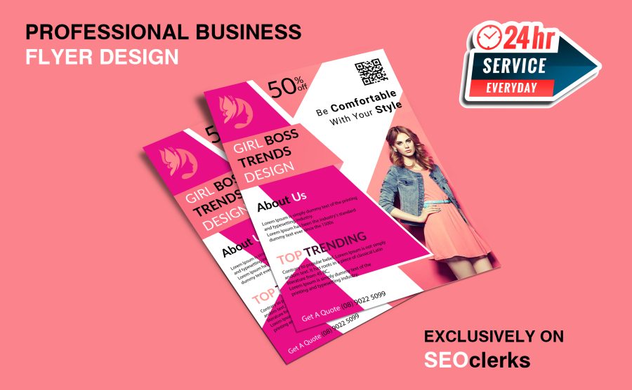 I will do professional, corporate business flyer design