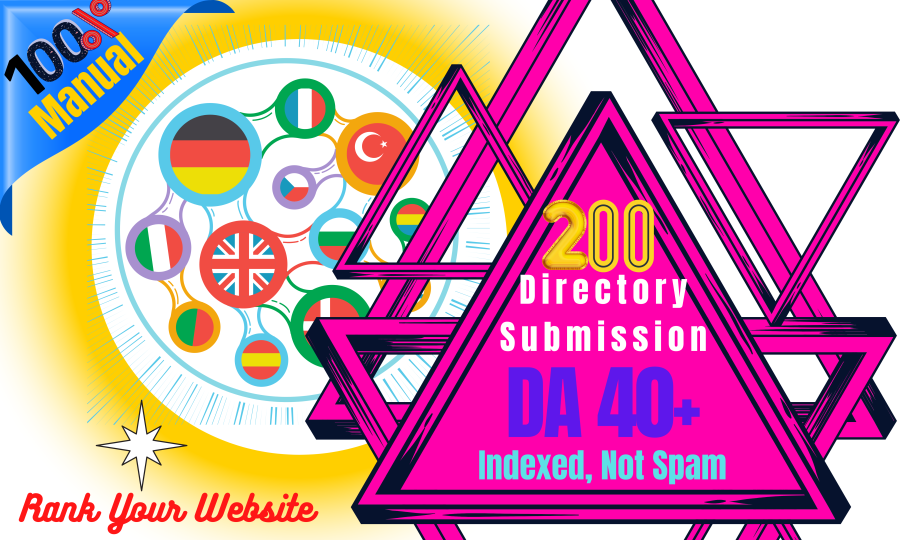 I will do 200 manual directory submission service high quality