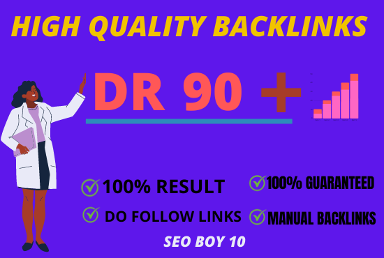 I will create 60 DR high quality Dufflow backlinks for your high Google rank and website with a man 