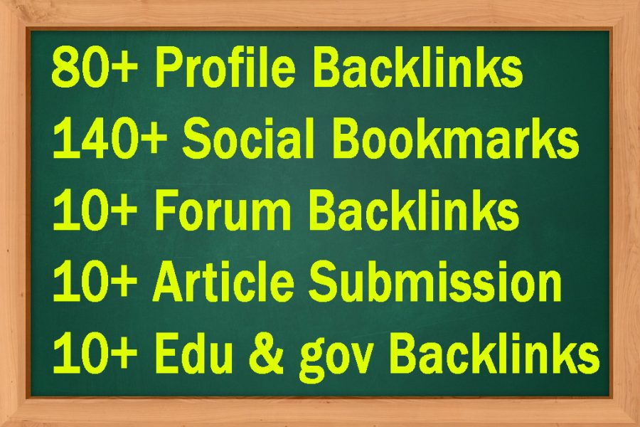 Manually Create 250+ SEO Backlinks with Forum Backlinks, Article Submission Edu gov Backlinks