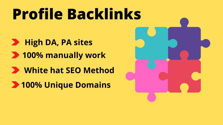 : I will create 60 high DA, PA do follow profile backlinks manually