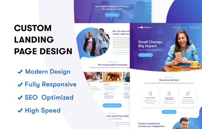 I will professionally design a wordpress landing page