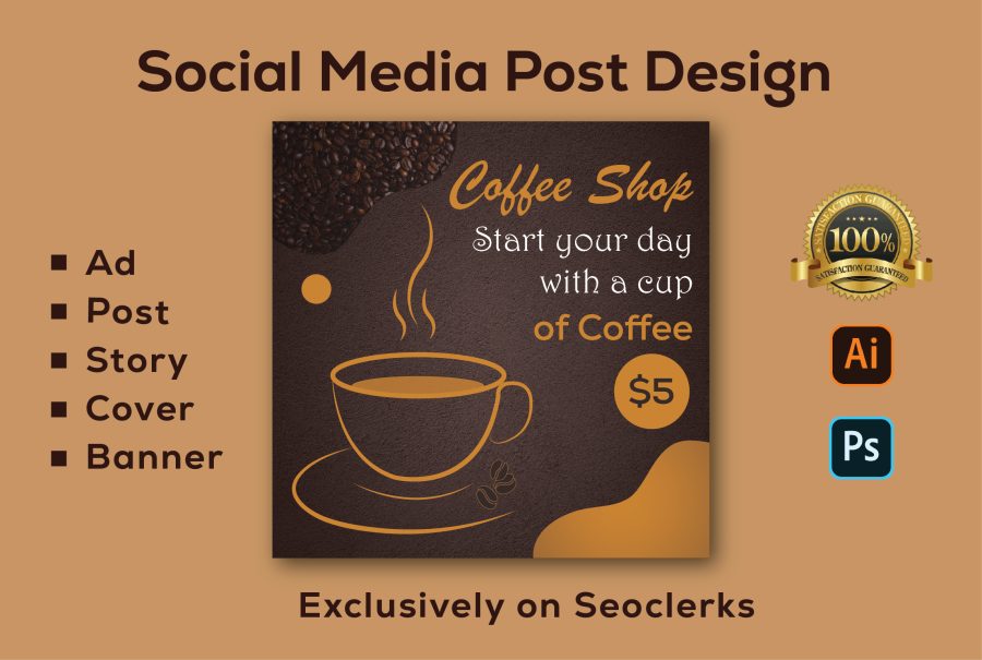 I will create unique and creative social media posts designs 