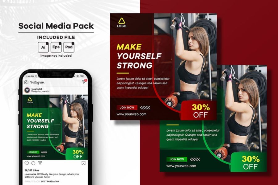 I will design Social Media Post or Web Site Banner Design