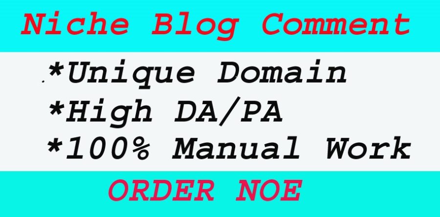 I will provide 60 + niche relevant manual dofoll0w blog comment backlinks 