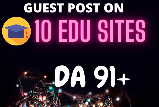 I will do guest post on high authority education site