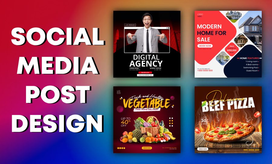 I will create awesome social media post design, ads, banner