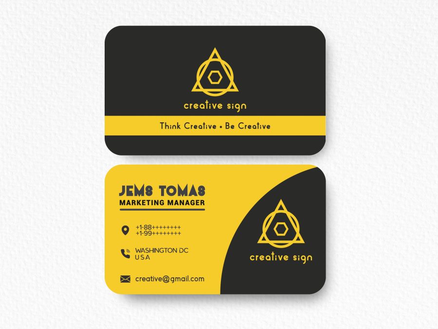Design you unique modern business card for business, jobs websites and many more