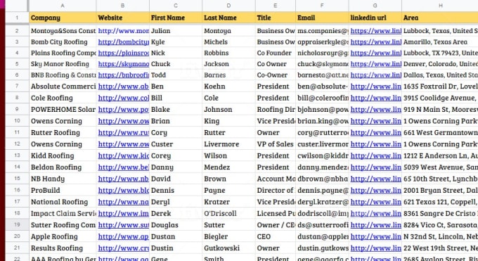 i will do targeted b2b lead generation, web research and email list