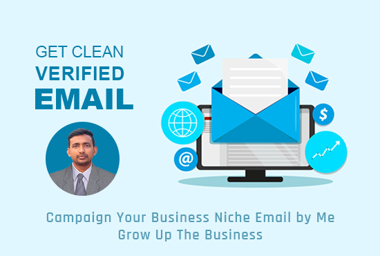 I will collect 5k clean, verified targeted email list for your business