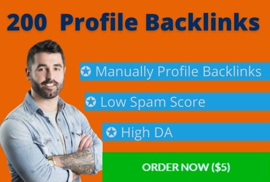 I will build 200 high authority backlinks
