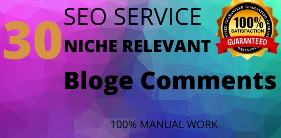 I will give you 30 niche relevant bloge comments