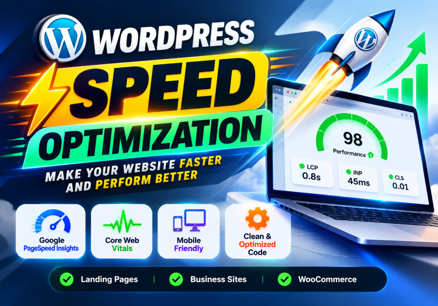 WordPress Website Speed Optimization, Increase Gtmetrix and Google Pagespeed 90+ & Website Ranking
